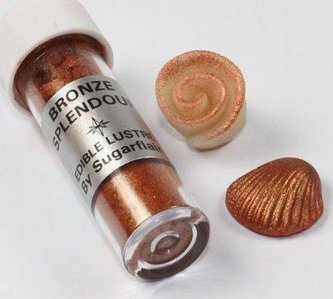 Jedlá prachová perleťová barva Sugarflair (2 g) Bronze Splendour