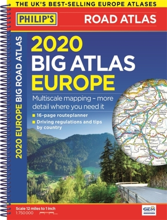 Philip's 2020 Big Road Atlas Europe