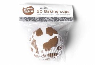 Košíček na muffiny hnědá kráva 50ks