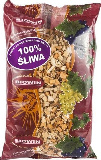 Dřevní štěpka na uzení a grilování - švestka 450g - BIOWIN