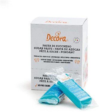 Potahovací hmota 100g světle modrá - Decora