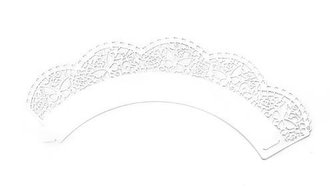 Ozdobný límec na cukrářské košíčky Ibili Barva: Bílá