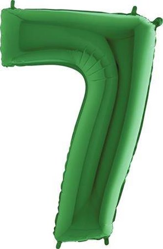 Nafukovací balónek číslo 7 zelený 102cm extra velký - Grabo