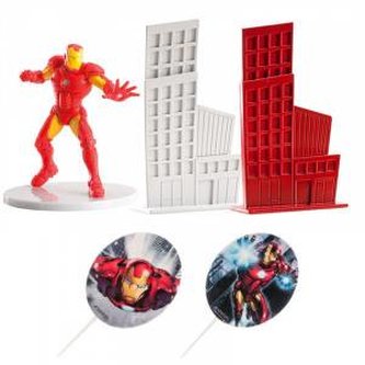 Figurka na dort Iron man a město - Dekora