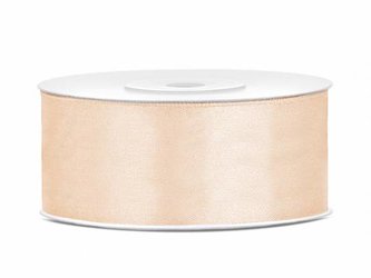Saténová stuha krémová 25 mm x 25 m