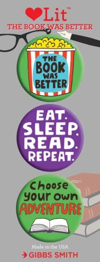 The Book was Better 3 Badge Set