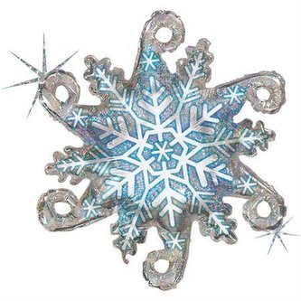 Nafukovací balónek sněhová vločka 97 cm - Grabo