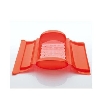 Napařovací pouzdro do mikrovlnné trouby červené 650ml - Lékué