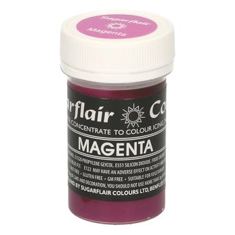 Gelová barva sugarflair magenta (25g) - Sugarflair