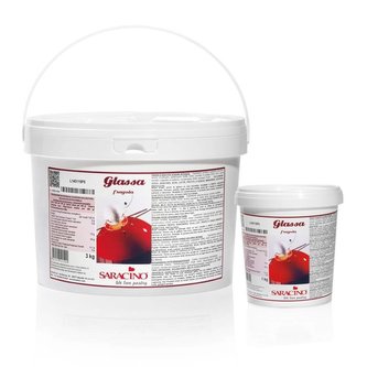 Glazura 3kg jahodová - Saracino