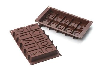 Silikonová forma na čokoládu I LOVE CHOCOLATE - Silikomart