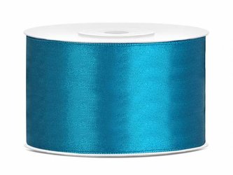 Saténová tyrkysová stuha 38mm/25m - PartyDeco