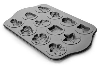 Plech na pečení cukroví 12 vánočních motivů - Ibili