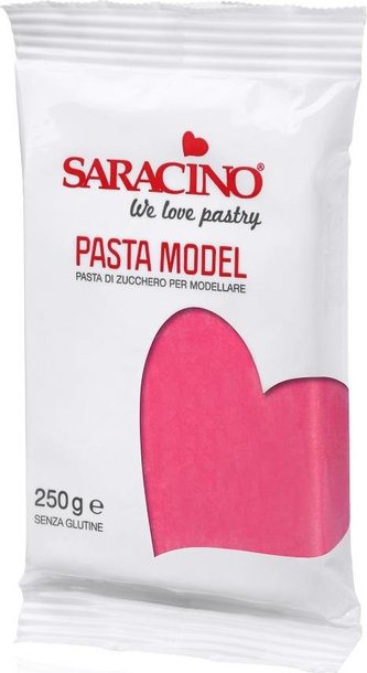 Modelovací hmota Saracino sytě růžová 250 g