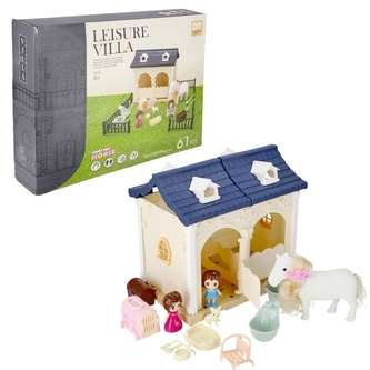 Stáj s koněm a doplňky