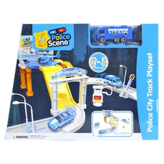 Autodráha Parkoviště Policie s příslušenstvím