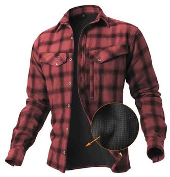 Zateplená košile Ezmar+ červená Velikost: XXXL