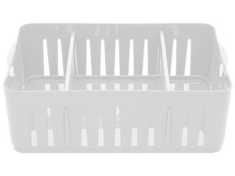 ORGANIZÁTOR NA KOŘENÍ 24,5X16X8CM BÍLÝ