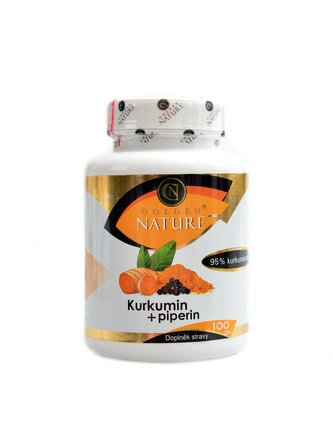 Golden Nature - Kurkumin 95% + Piperin 100 kapslí