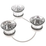 Kovový svícen - bílý, 0/9