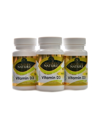 Golden Nature - Vitamin D3 2000 I.U. SOFTGELS 300 kapslí