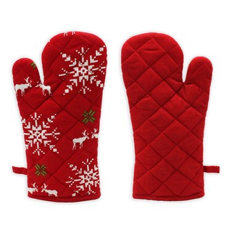 HOME ELEMENTS Kuchyňská chňapka s magnetem 18*32 cm, Vločky