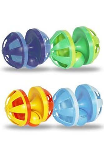 Hračka kočka váleček, 9x7x7cm, mix barev