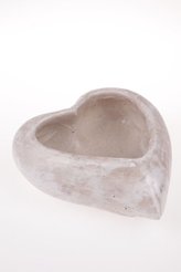 Betonový obal na květináč - srdce, 0/4