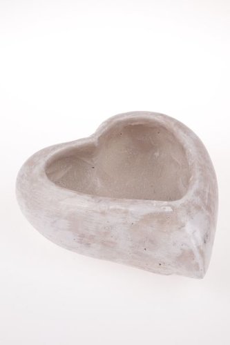 Betonový obal na květináč - srdce, 0/4