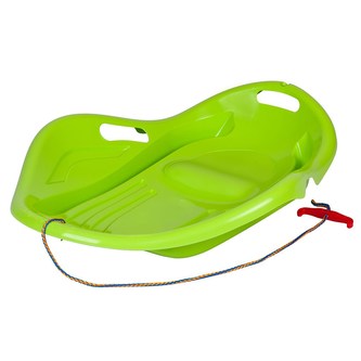 Dětský sáňkovací kluzák Mušle Baby Mix PREMIUM KOMFORT 80 cm zelený