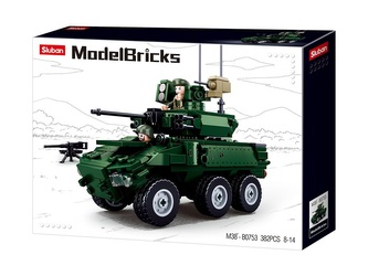 Sluban Model Bricks M38-B0753 Obrněné kolové bojové vozidlo 6x6