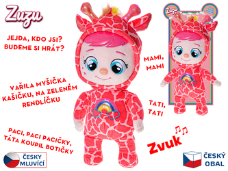 Miminko Zuzu plyšová 35cm na baterie česky mluvící a zpívající 0m+ na kartě