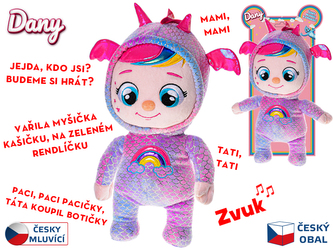 Miminko Dany plyšové 35cm na baterie česky mluvící a zpívající 0m+ na kartě