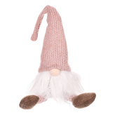 Skřítek, visící nohy, vánoční látková dekorace.