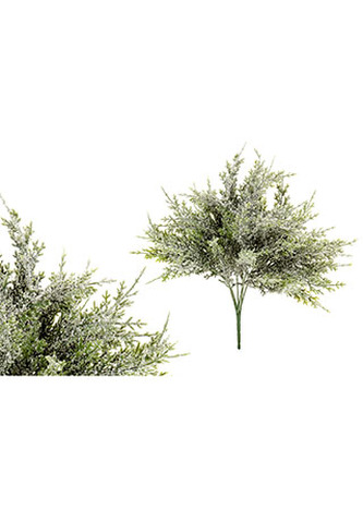 Vřes zelený ojíněný. Květina umělá plastová.