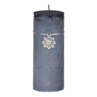 Svíčka vánoční, tmavě modrá barva, 367g vosku.