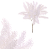 Smrček v trsu - bílá barva s glitry.