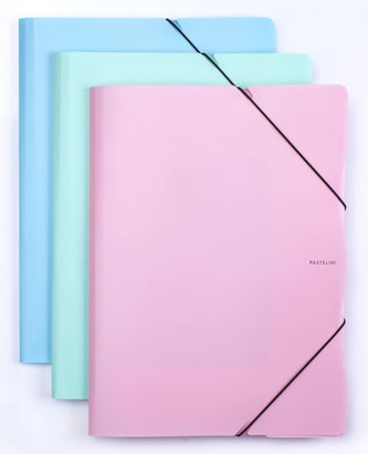 Sloha s gumou A4 PP PASTELINI modrá