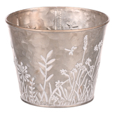 Obal na květiny kovový - barva světle  měděná.