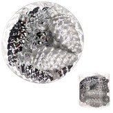 Ozdoby skleněné-tvar šišky, stříbrné, pr. 5,5 cm,cena za 1 balení (13 ks)