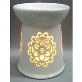 Aroma lampa, porcelánová. Bílá barva.