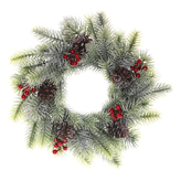 Věnec jehličnatý, červené bobule.