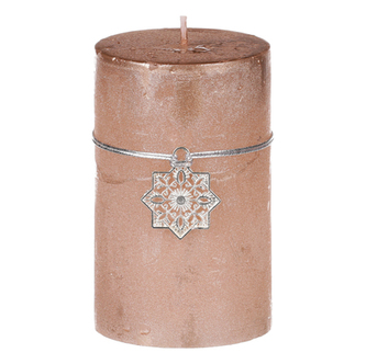 Svíčka vánoční, světle měděná barva. 245g vosku.