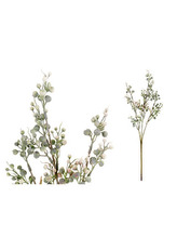 Květina umělá plastová. Barva bílá s lila