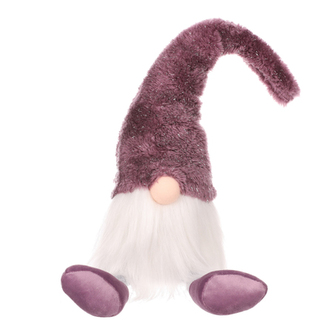 Skřítek, visící nohy, vánoční látková dekorace.