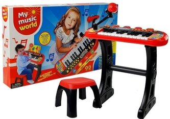 Keyboard ze statywem czerwony Keyboard ze statywem czerwony