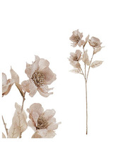 Sasanka, umělá květina, barva kapučíno.