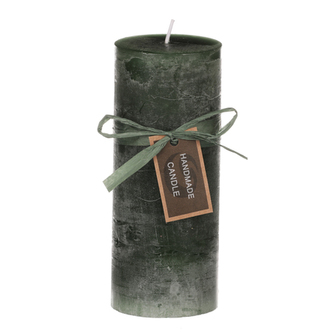 Svíčka, zelená barva. 367g vosku.
