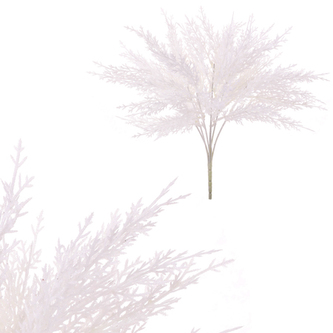 Cypřiš -  bílá barva s glitry.