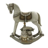 Kůň houpací z polyresinu.